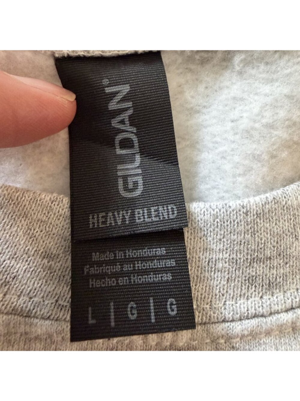 Gilden Womens Gray Sweatshirt Large Something Wonderful - Picture 5 of 8